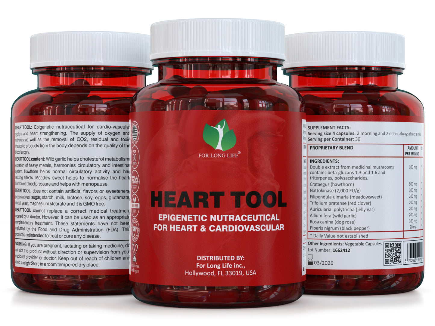 support for the cardiovascular system - 120 capsules - HEART TOOL