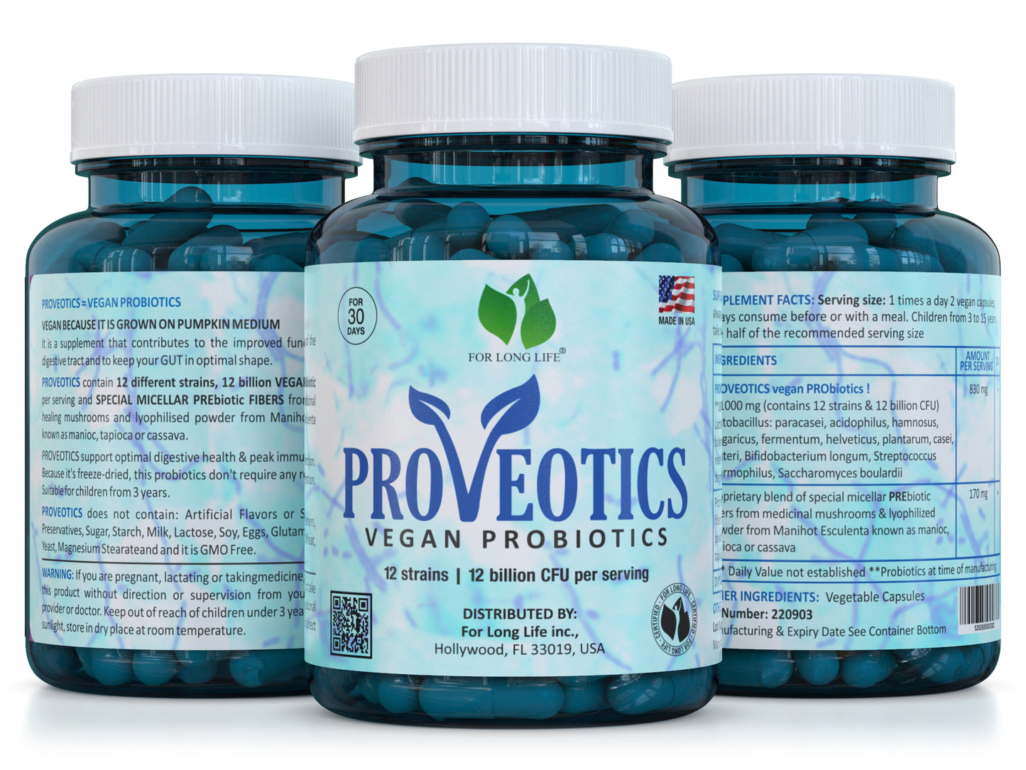 Probiotics and Prebiotics  - 120 Count - PROVEOTICS