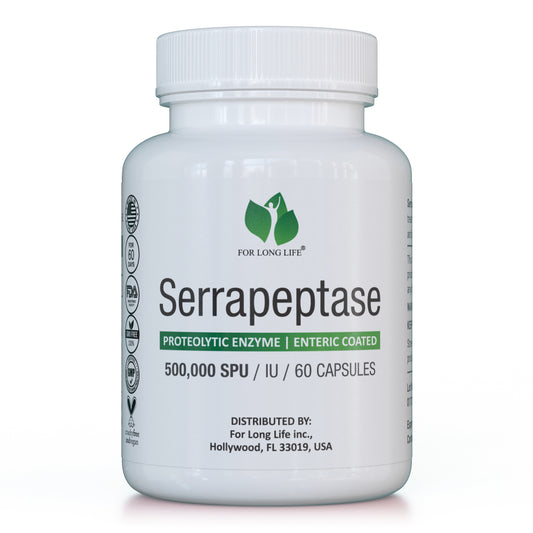 Proteolytic Enzyme Supplement - 60 Capsules - SERRAPEPTASE (500.000 IU)