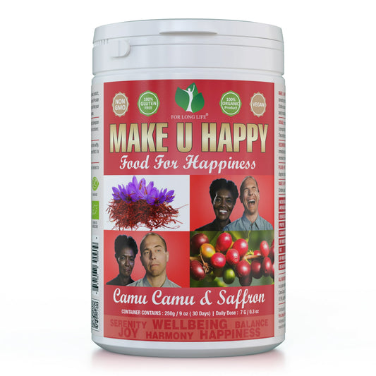 Make U Happy – Camu-Camu/Safran-Nahrungsergänzungsmittel