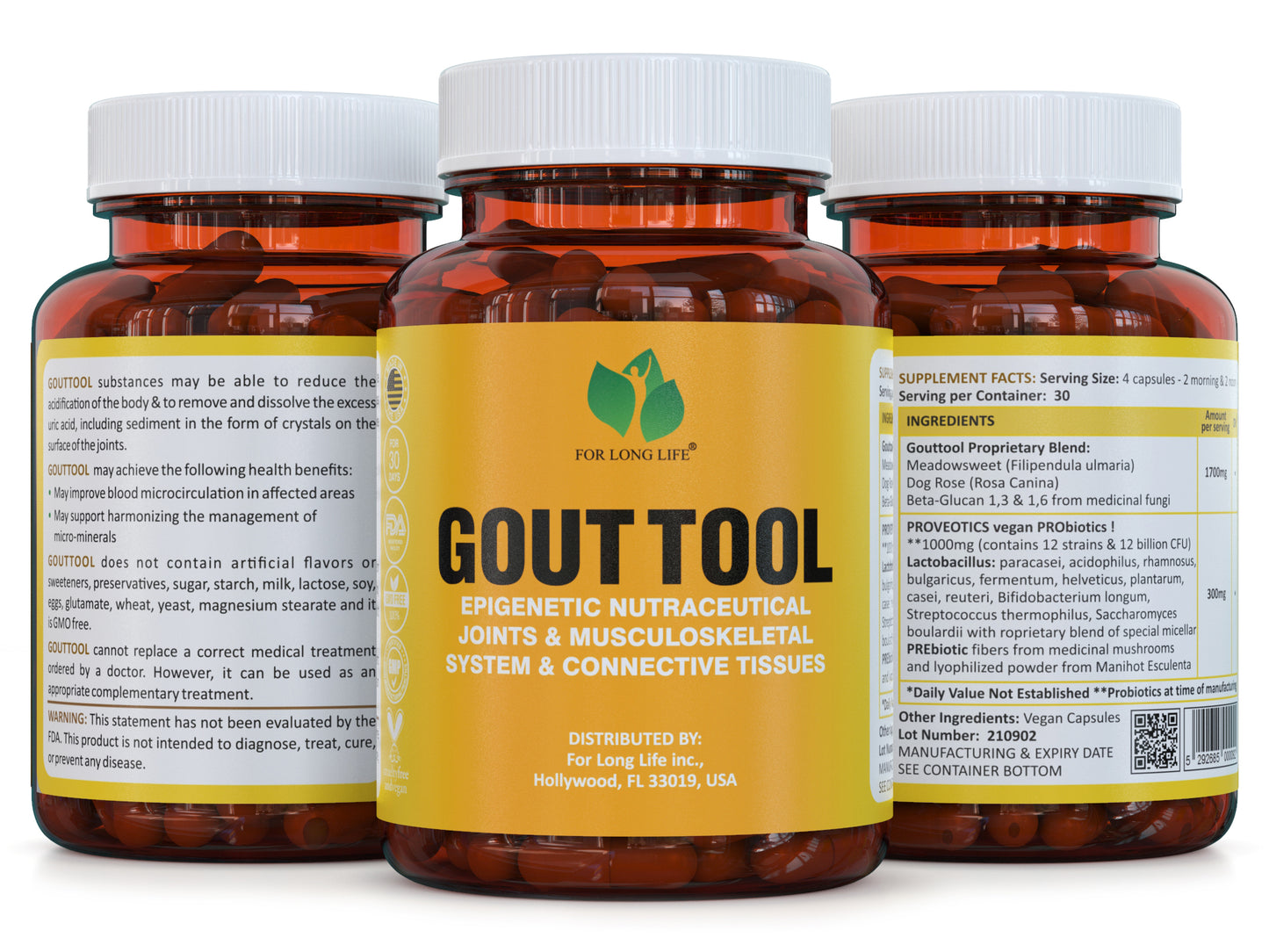 excessive urine in blood and tissue support - 120 capsules - GOUT TOOL