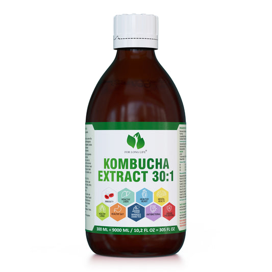 Natürliche Aminosäuren Vitamin B1, B2, B3, B5, B6 - 300 ml - Kombucha-Extrakt