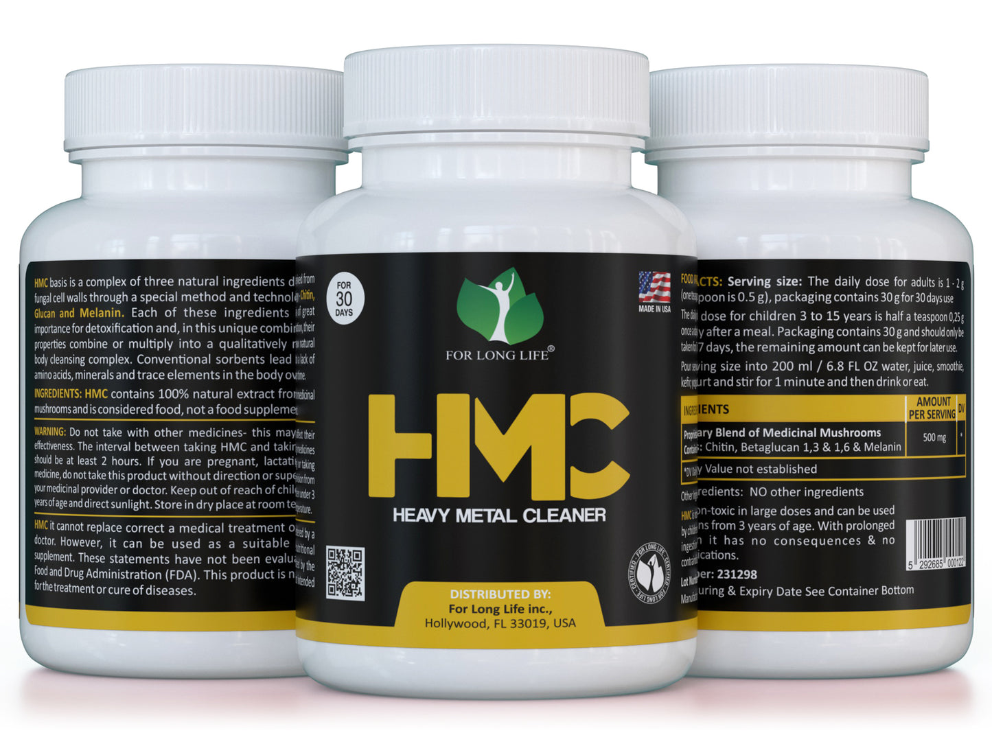 Detoxification of heavy metals from the body, dietary supplement - 30g - HMC
