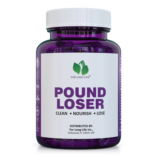 Pound Loser - Weight Loss Metabolism Support Supplement - GMO free & Vegan - 120 Capsules, 1 month supply