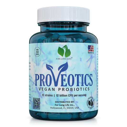 Vegan Probiotic Dietary Supplement - Digestive Enzymes - Probiotic Multienzymes with Probiotics and Prebiotics for Digestive Health for Men and Women - 120 Count - PROVEOTICS